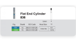 فرز الماسی دندانپزشکی سانی SANI Flat End Cylinder 836 - تصویر 8