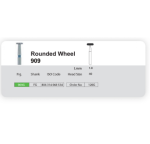 فرز الماسی دندانپزشکی سانی SANI Rounded Wheel 909 - Image 4