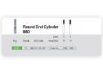 فرز الماسی دندانپزشکی سانی SANI Round End Cylinder 880 - تصویر 4