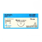 نخ و سوزن بخیه سیلک 4صفر سوزن18 (روند) سوپا SUPASIL